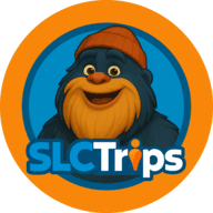 SLCTrips Welcome Wagon badge with orange ring